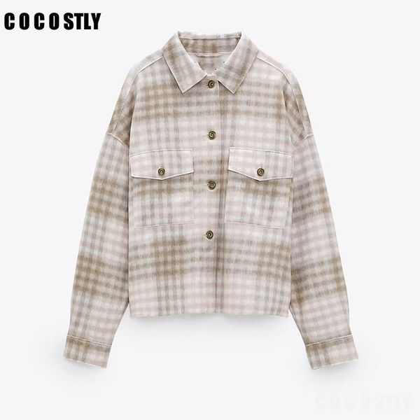 2020 woman jacket long sleeves faux suede vintage plaid jacket fashion asymmetric hem button-up shirt outerwear, Black;brown
2020 woman jacket long sleeves faux suede vintage plaid jacket fashion asymmetric hem button-up shirt outerwear, Black;brown