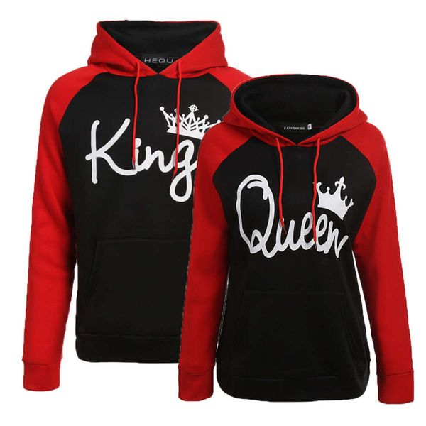 selling women's king queen hooded printed long sleeve couple's sweater in sweatshirt hoodies tracksuit women ing, Black
selling women's king queen hooded printed long sleeve couple's sweater in sweatshirt hoodies tracksuit women ing, Black