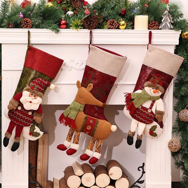 christmas decorations stockings santa claus snowman gift bags natal pendant bag xmas tree holders1
christmas decorations stockings santa claus snowman gift bags natal pendant bag xmas tree holders1