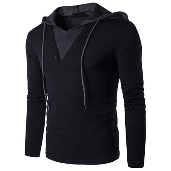 mens splicing colors hoodies tshirt fashion trend long sleeve drawstring hooded sweatshirts clothes male spring casual loose simplicity, Black
mens splicing colors hoodies tshirt fashion trend long sleeve drawstring hooded sweatshirts clothes male spring casual loose simplicity, Black