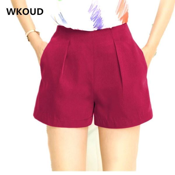 wkoud summer shorts for women candy color high waist zip up shorts female chiffon cool plus size loose dk60091, White;black
wkoud summer shorts for women candy color high waist zip up shorts female chiffon cool plus size loose dk60091, White;black