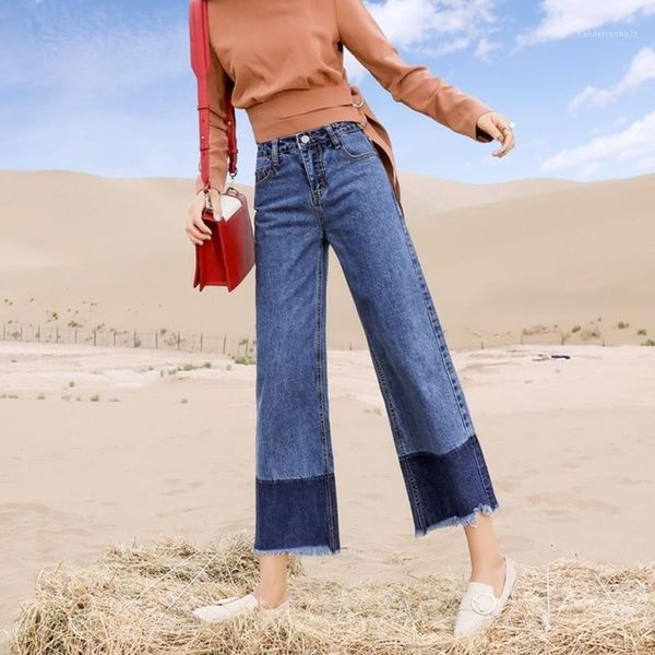 women's jeans palazzo pants for women baggy trousers female ladies wide leg woman 2021 boyfriend ta11061, Blue
women's jeans palazzo pants for women baggy trousers female ladies wide leg woman 2021 boyfriend ta11061, Blue
