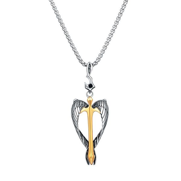 chains men's vintage titanium steel cross pendant necklace christian holy sword necklaces stainless chain jewelry, Silver
chains men's vintage titanium steel cross pendant necklace christian holy sword necklaces stainless chain jewelry, Silver