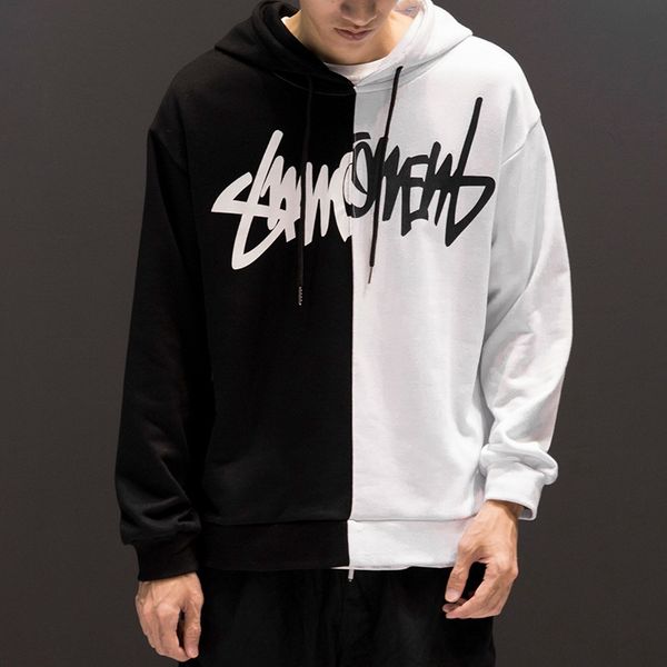 personality men's casual fashion color matching sweater long-sleeved sports hooded hooded men's factory direct sales, Black
personality men's casual fashion color matching sweater long-sleeved sports hooded hooded men's factory direct sales, Black