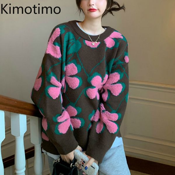 kimotimo sweater women 2020 autumn vintage floral long sleeve knitted korean pullover oversize y2k jumpers femme sweaters h1211, White;black
kimotimo sweater women 2020 autumn vintage floral long sleeve knitted korean pullover oversize y2k jumpers femme sweaters h1211, White;black