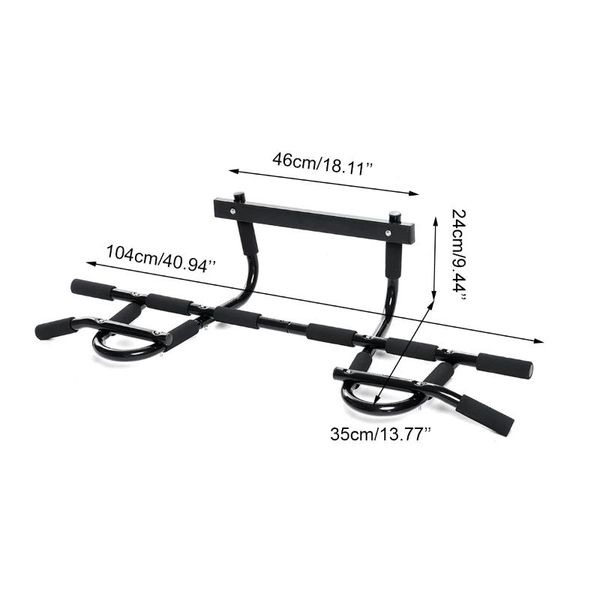 Home Gym Workout Chin-up Door Horizontal Bars Pull-up Bar Exercise Upper Body Fitness Training Bar 120kg Sport Equipments