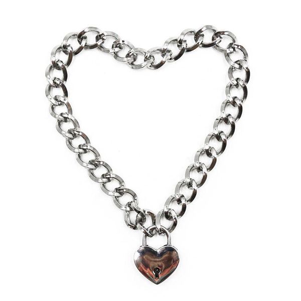 1 pc женщины моды sexy harajuku ручной gold-color link ожерелье цепи punk choker замок красоты воротник пояс ограничители club party, Silver
1 pc женщины моды sexy harajuku ручной gold-color link ожерелье цепи punk choker замок красоты воротник пояс ограничители club party, Silver