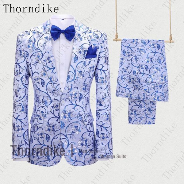thorndike new arrival suit men 2 piece slim blue jacquard white wedding dress tuxedo costume homme terno masculino1, White;black
thorndike new arrival suit men 2 piece slim blue jacquard white wedding dress tuxedo costume homme terno masculino1, White;black
