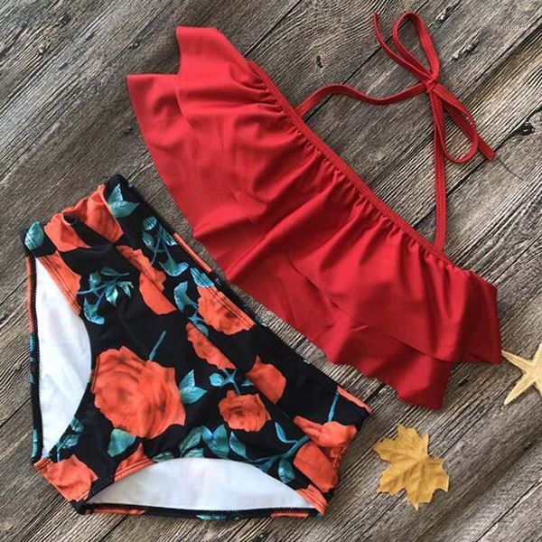 2020 bikinis women swimwear high waist swimsuit halter bikini set retro bathing suits plus size swimwear xxl ruffle female1, White;black
2020 bikinis women swimwear high waist swimsuit halter bikini set retro bathing suits plus size swimwear xxl ruffle female1, White;black