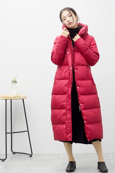 2021 new for down female white duck jacket long women's parka woman's warm winter coat with hoodie jackets sheltered mujer wxf476, Black
2021 new for down female white duck jacket long women's parka woman's warm winter coat with hoodie jackets sheltered mujer wxf476, Black
