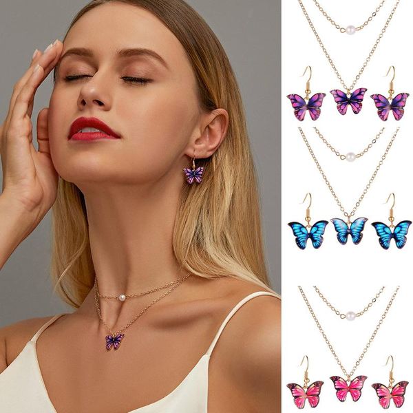 sell butterfly pendant jewelry set for women girls fashion design insect stud earrings necklace party gifts, Silver
sell butterfly pendant jewelry set for women girls fashion design insect stud earrings necklace party gifts, Silver