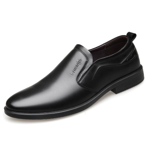 new men casual shoes genuine leather flats male formal dress shoe men shoes quality british style business formal, Black
new men casual shoes genuine leather flats male formal dress shoe men shoes quality british style business formal, Black