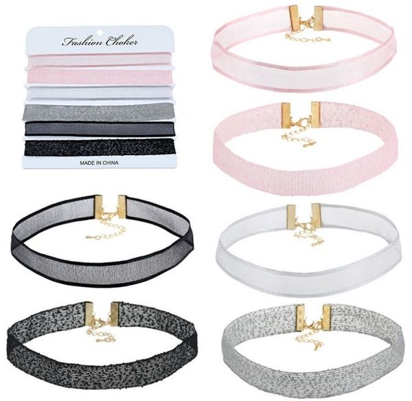 6 pcs/pack charm pink velvet lace daisy strip multilayers pendant choker necklace woman collar short jewelry accessories neck, Golden;silver
6 pcs/pack charm pink velvet lace daisy strip multilayers pendant choker necklace woman collar short jewelry accessories neck, Golden;silver