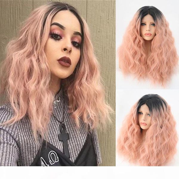 rongduoyi bob curly wigs for black women synthetic lace front wig ombre pink lace wigs short dark root hair with middle part wig
rongduoyi bob curly wigs for black women synthetic lace front wig ombre pink lace wigs short dark root hair with middle part wig