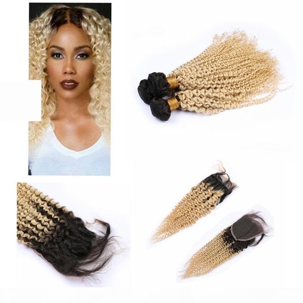 ombre bundle brazilian hair with closure 4" * 4" dark root deep wave #1b #613 ombre brazilian sew in extensions, Black;brown
ombre bundle brazilian hair with closure 4" * 4" dark root deep wave #1b #613 ombre brazilian sew in extensions, Black;brown