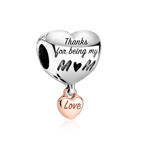 fits pandora bracelets 20pcs silver rose gold thanks for being my mom dangle charm bead fit pandora charms bracelet beads for 925 sterling s, Black
fits pandora bracelets 20pcs silver rose gold thanks for being my mom dangle charm bead fit pandora charms bracelet beads for 925 sterling s, Black