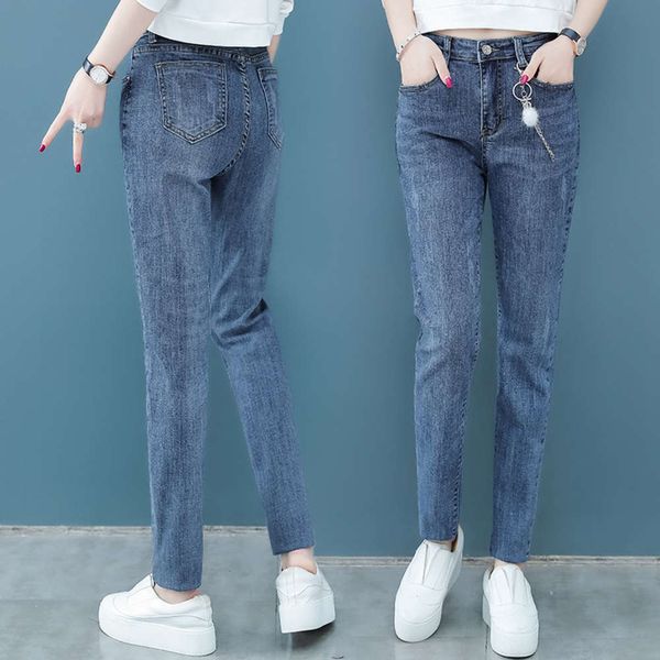 s091406 harlan 9-point jeans women's loose slim autumn high waist daddy pants, Blue
s091406 harlan 9-point jeans women's loose slim autumn high waist daddy pants, Blue