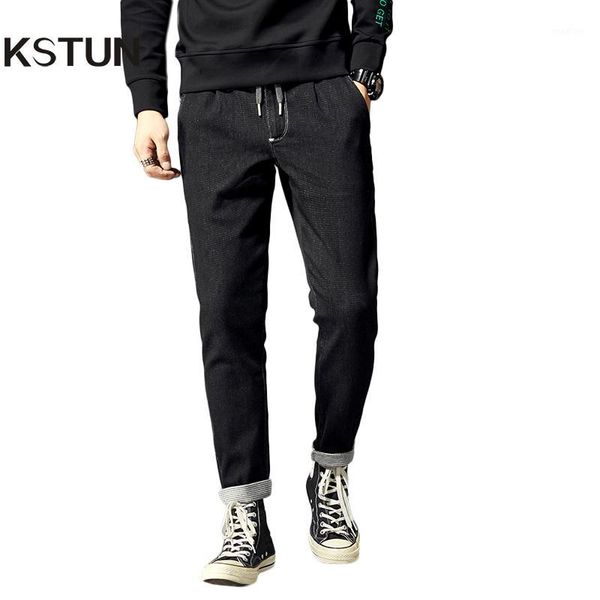 kstun black jeans men elastic waist drawstring jogger jeans fashion back pockets teens boys denim pants relaxed harem man1, Blue
kstun black jeans men elastic waist drawstring jogger jeans fashion back pockets teens boys denim pants relaxed harem man1, Blue
