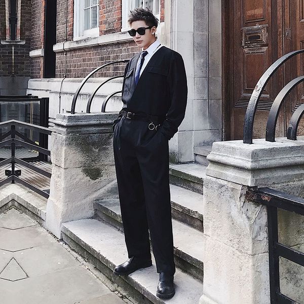 2021 New Spring Autumn Coveralls Men Korean Version of Fashion Trend Beautiful Coverall Performance. S-6xl!! NYSD, Black
2021 New Spring Autumn Coveralls Men Korean Version of Fashion Trend Beautiful Coverall Performance. S-6xl!! NYSD, Black