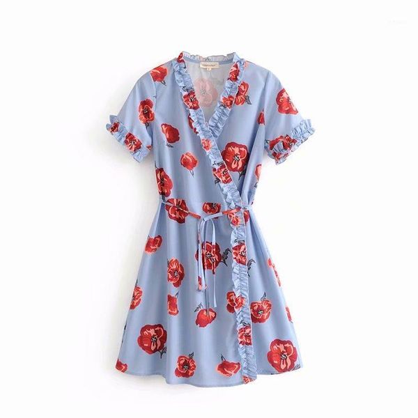 summer small fresh flower print blue casual cotton breathable lace short sleeve v-neck tie a line dress knee length korea dress1, Black;gray
summer small fresh flower print blue casual cotton breathable lace short sleeve v-neck tie a line dress knee length korea dress1, Black;gray