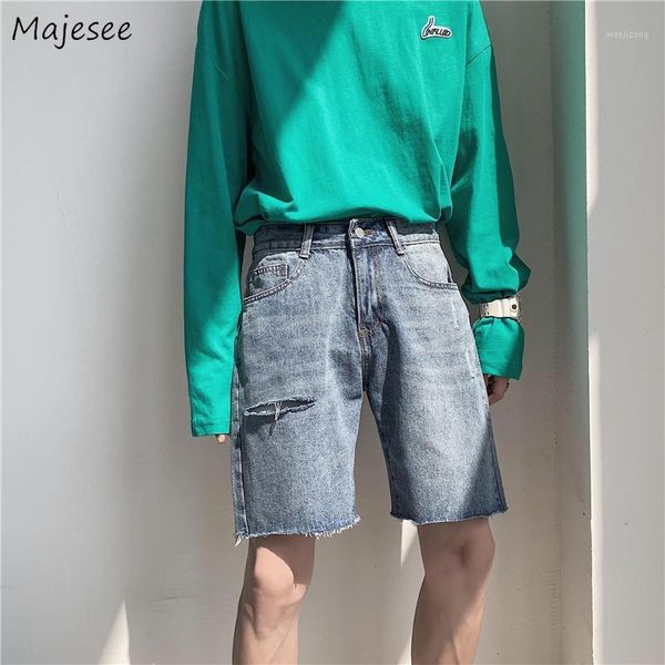 men jeans denim hole hollow out knee-length casual button loose straight casual male fashion bottoms all-match ulzzang chic1, Blue
men jeans denim hole hollow out knee-length casual button loose straight casual male fashion bottoms all-match ulzzang chic1, Blue