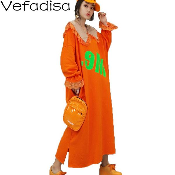 vefadisa blue orange peter pan collar letter print long dress women 2020 autumn ankle-length plus size pullover dress qyf4344, Black;gray
vefadisa blue orange peter pan collar letter print long dress women 2020 autumn ankle-length plus size pullover dress qyf4344, Black;gray