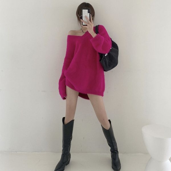 autumn 2020 new thickened slouchy style mink fleece long sleeve loose sweater women's wear
autumn 2020 new thickened slouchy style mink fleece long sleeve loose sweater women's wear