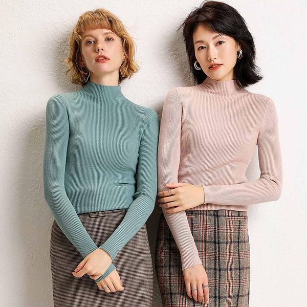 fnoce 2020 women's sweater simplicity all-match fashion casual elegant solid turtleneck long sleeve tight stretch slim sweater1, White;black
fnoce 2020 women's sweater simplicity all-match fashion casual elegant solid turtleneck long sleeve tight stretch slim sweater1, White;black