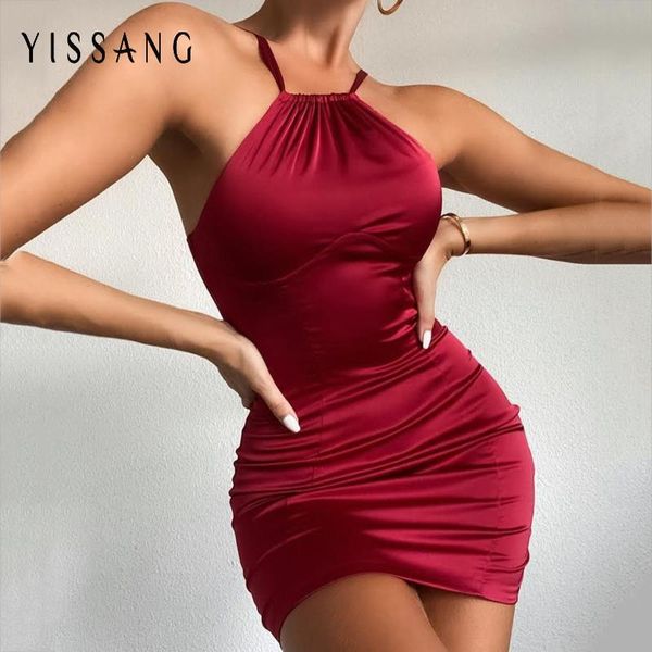 casual dresses yissang 2021 autumn red satin dress for women halter backless party night club short female elegant bodycon, Black;gray
casual dresses yissang 2021 autumn red satin dress for women halter backless party night club short female elegant bodycon, Black;gray
