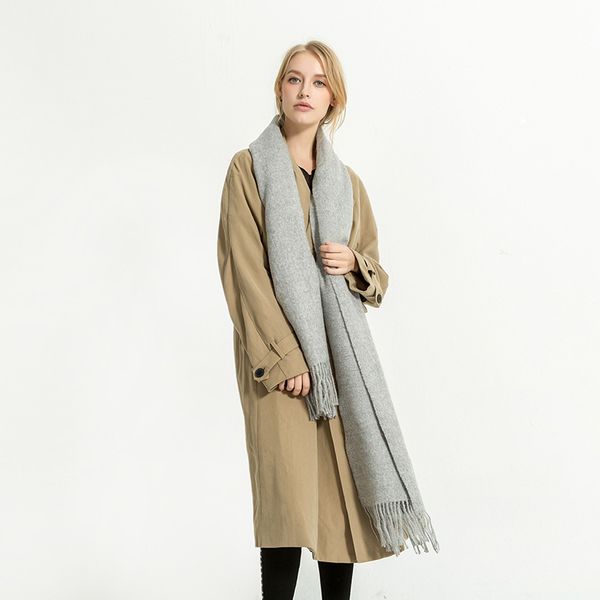 autumn and winter new fashion imitation cashmere scarf women label solid tassel scarf thick scarf, Blue;gray
autumn and winter new fashion imitation cashmere scarf women label solid tassel scarf thick scarf, Blue;gray