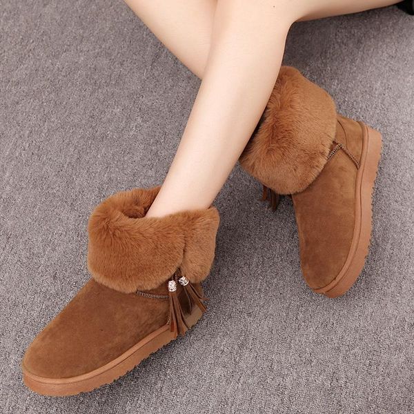 new winter woman warm snow boots female short grind arenaceous tassel boots students round head waterproof non-slip cotton shoes, Black
new winter woman warm snow boots female short grind arenaceous tassel boots students round head waterproof non-slip cotton shoes, Black