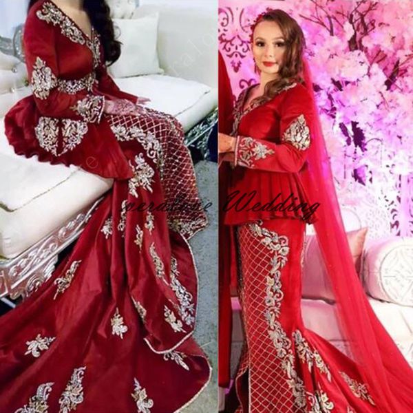 long sleeve moroccan caftan velvet evening dress mermaid v-neck applique lace prom gowns formal party gowns, Black
long sleeve moroccan caftan velvet evening dress mermaid v-neck applique lace prom gowns formal party gowns, Black