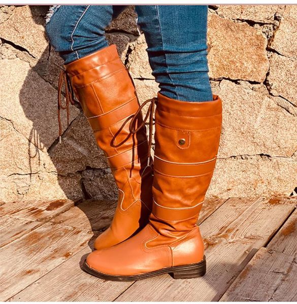 boots fashion mid-calf for women vintage brown leather winter lace-up outdoor walking shoes botas para mujer 20211, Black
boots fashion mid-calf for women vintage brown leather winter lace-up outdoor walking shoes botas para mujer 20211, Black