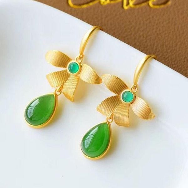 new snew silver inlaid natural n jasper butterfly shaped earrings super high-tech drop-shaped women's brand jewelry
new snew silver inlaid natural n jasper butterfly shaped earrings super high-tech drop-shaped women's brand jewelry