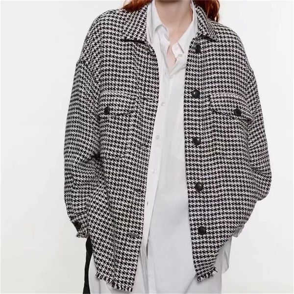 sping winter ovsrsize plaid jacket women winter jacket casual loose button tweed coat ladies office outwear lj200813, Black;brown
sping winter ovsrsize plaid jacket women winter jacket casual loose button tweed coat ladies office outwear lj200813, Black;brown