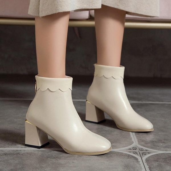 boots 2021 winter woman ankle begie high heels dress shoes ladies square booties black wave flanging botas mujer 8714g
boots 2021 winter woman ankle begie high heels dress shoes ladies square booties black wave flanging botas mujer 8714g