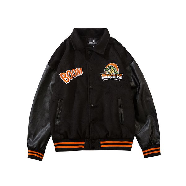 2020 leather letter embroidered sleeve baseball hip streetwear rock cotton winter outwear jacket 7i3h, Black;brown
2020 leather letter embroidered sleeve baseball hip streetwear rock cotton winter outwear jacket 7i3h, Black;brown