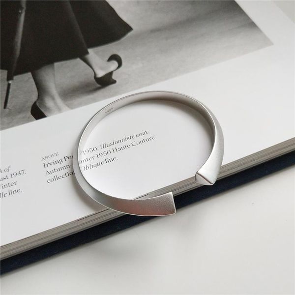 real 925 sterling silver bracelets for women simple fashion solid matte silver triangle open bangle bracelet europe and america, Black
real 925 sterling silver bracelets for women simple fashion solid matte silver triangle open bangle bracelet europe and america, Black