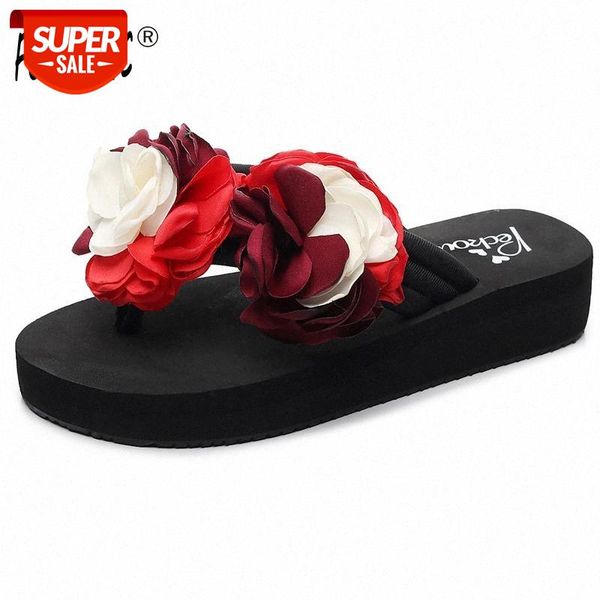 4 cm high heel women's summer new flat bottom ladies slippers flowers non-slip outer wear fashion flip flops women house shoes #dk5g, Black
4 cm high heel women's summer new flat bottom ladies slippers flowers non-slip outer wear fashion flip flops women house shoes #dk5g, Black