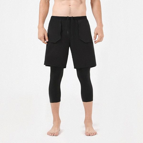 men's fashion streetwear 3/4 tights sweatpants 2 in 1 elastic drawstring design calf-length pants casual daily stretchy solid color bre, White;black
men's fashion streetwear 3/4 tights sweatpants 2 in 1 elastic drawstring design calf-length pants casual daily stretchy solid color bre, White;black