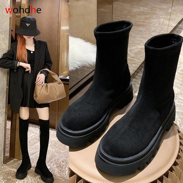wohdhe sneakers knee boots women flock thigh wedges heels boots plush comfortable high shoes black slim chunky heels new
wohdhe sneakers knee boots women flock thigh wedges heels boots plush comfortable high shoes black slim chunky heels new