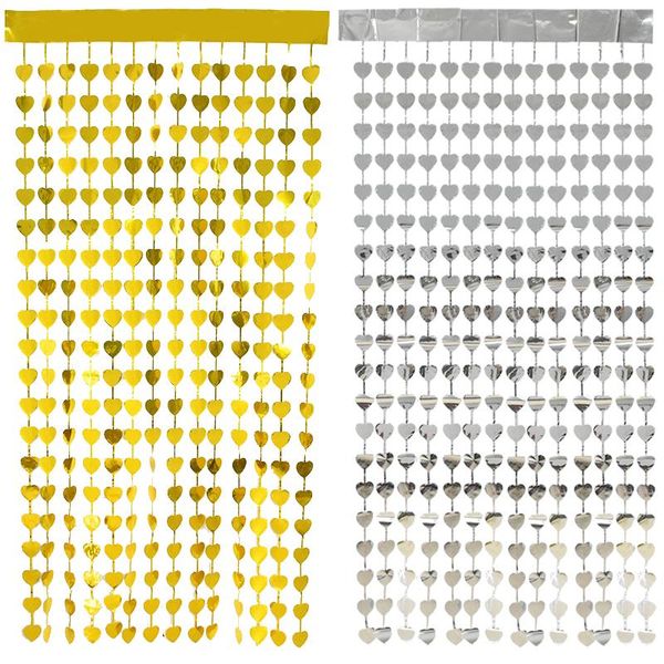 180*100cm love heart sequin foil rain curtain fringe tassel baby shower wedding birthday party anniversary backdrop decor
180*100cm love heart sequin foil rain curtain fringe tassel baby shower wedding birthday party anniversary backdrop decor