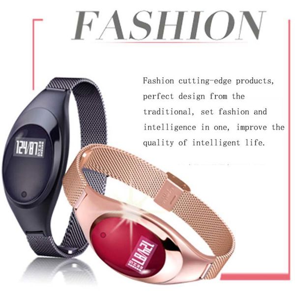 female intelligent sports wristband, heart rate and blood prsure control watch, sleep health monitoring, data storage, fashion metal dign
female intelligent sports wristband, heart rate and blood prsure control watch, sleep health monitoring, data storage, fashion metal dign