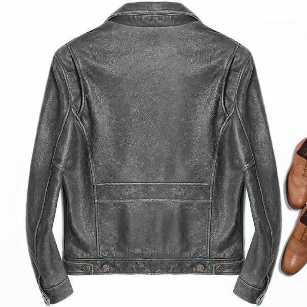 genuine leather men vintage real cowhide motorcycle winter spring autumn motor jacket coat slim brand leren jas mannen1, Black
genuine leather men vintage real cowhide motorcycle winter spring autumn motor jacket coat slim brand leren jas mannen1, Black
