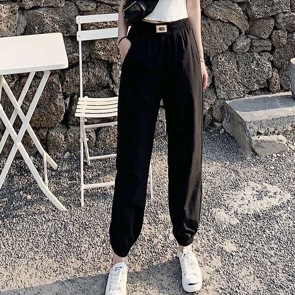 new 9th female 2021 summer, elastic waist, loose jogger pants, pants 1 lyy0, Black;white
new 9th female 2021 summer, elastic waist, loose jogger pants, pants 1 lyy0, Black;white