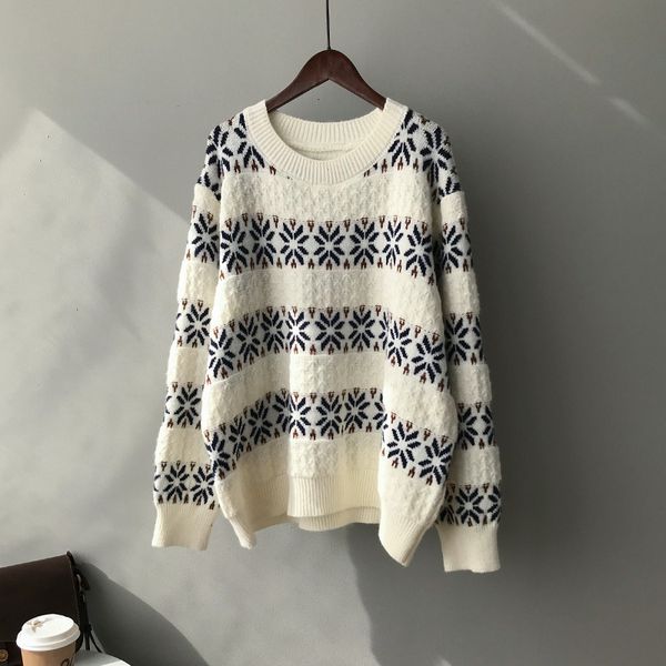 new 2021 spring o-neck snow print knitted beige sweater casual women pullovers pull femme maak, White
new 2021 spring o-neck snow print knitted beige sweater casual women pullovers pull femme maak, White