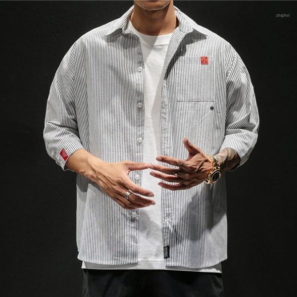 men shirt 2020 fashion brand long sleeve men's retro comfortable striped printing shirts men 1pc milancel camisas koszule1, White;black
men shirt 2020 fashion brand long sleeve men's retro comfortable striped printing shirts men 1pc milancel camisas koszule1, White;black