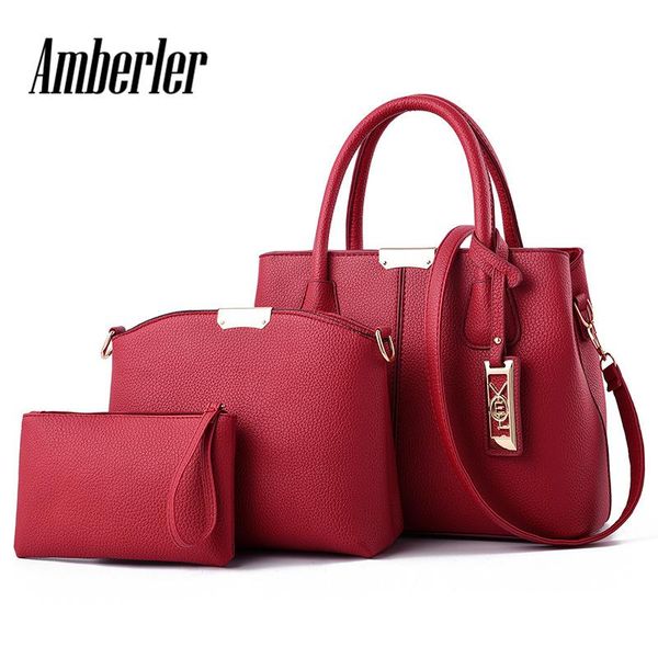 amberler женщины сумки роскошные сумки женские сумки конструктора pu кожаная сумка для дам ручная сумка большой повседневный плеча tote set 
amberler женщины сумки роскошные сумки женские сумки конструктора pu кожаная сумка для дам ручная сумка большой повседневный плеча tote set