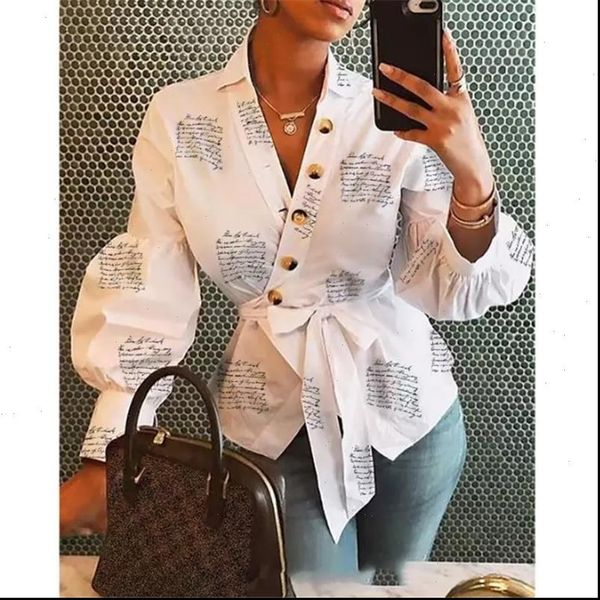 women button blouse shirt 2021 female clothing long sleeve blusas casual womens office blouses print letter lady ol top, White
women button blouse shirt 2021 female clothing long sleeve blusas casual womens office blouses print letter lady ol top, White
