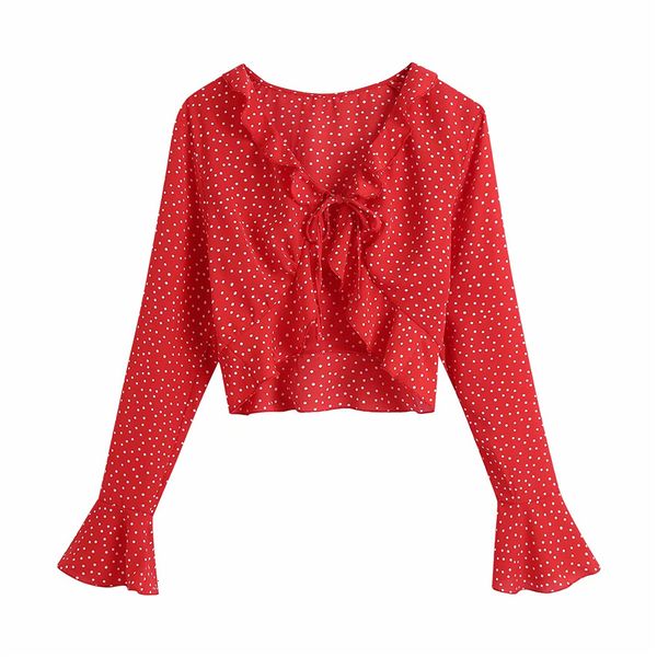new elegant women v-neck polka dot shirts 2021 fashion ladies red drawstring short female sweet chic ruffles blouses 4mql, White
new elegant women v-neck polka dot shirts 2021 fashion ladies red drawstring short female sweet chic ruffles blouses 4mql, White